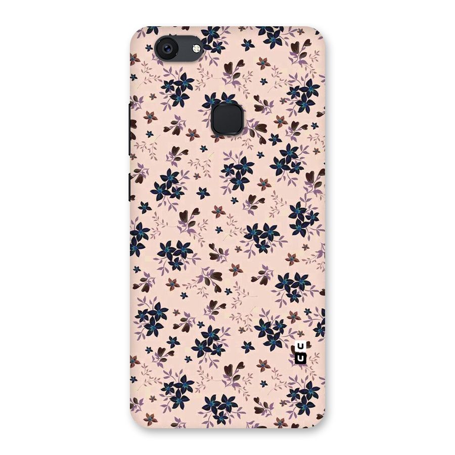 Blue Peach Floral Back Case for Vivo V7 Plus