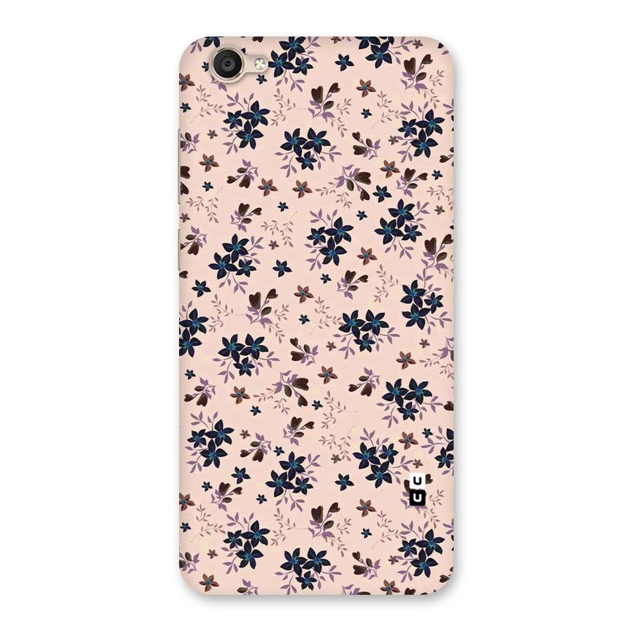 Blue Peach Floral Back Case for Vivo Y55s