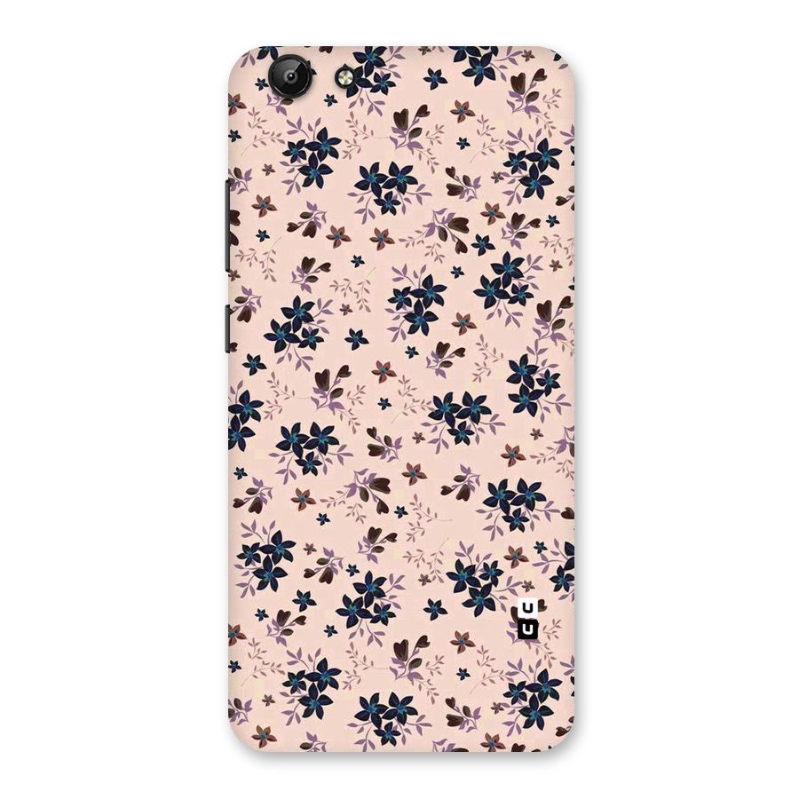 Blue Peach Floral Back Case for Vivo Y69
