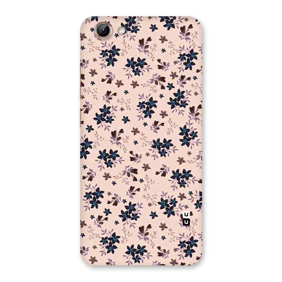 Blue Peach Floral Back Case for Vivo Y71