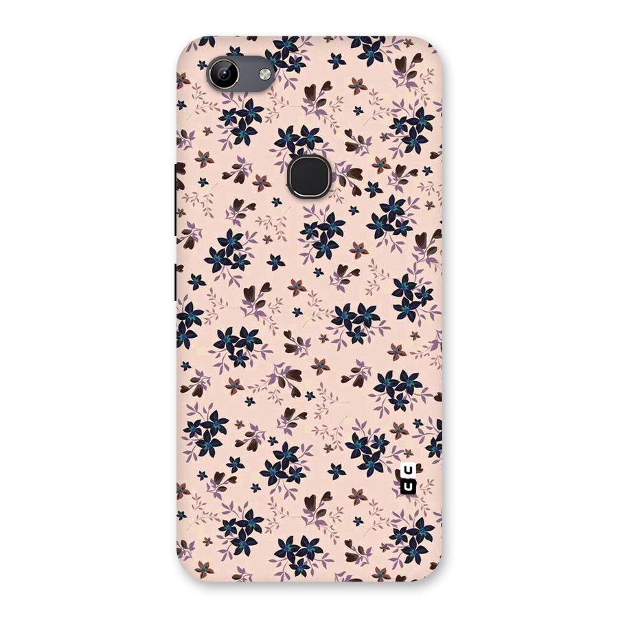 Blue Peach Floral Back Case for Vivo Y81