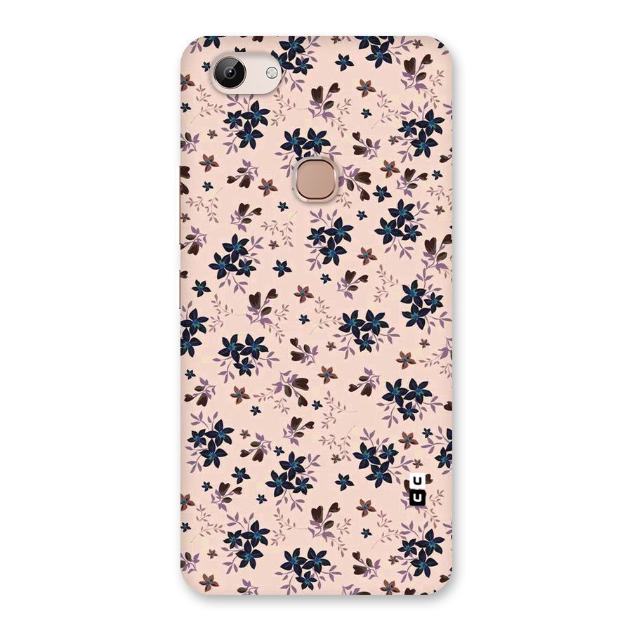 Blue Peach Floral Back Case for Vivo Y83
