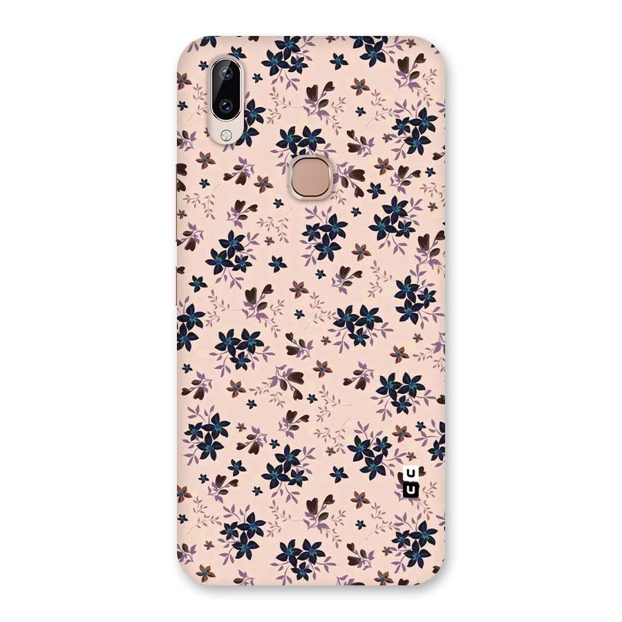 Blue Peach Floral Back Case for Vivo Y83 Pro