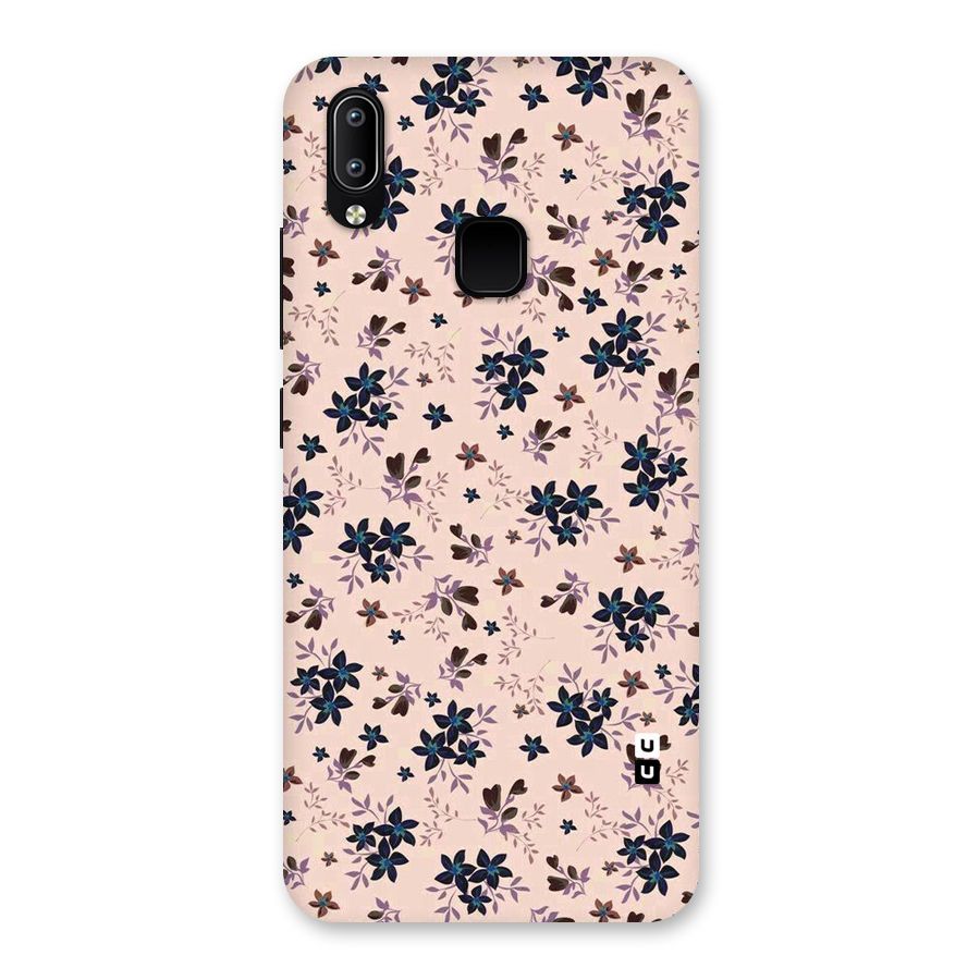 Blue Peach Floral Back Case for Vivo Y93