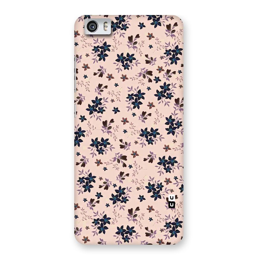 Blue Peach Floral Back Case for Xiaomi Redmi Mi5