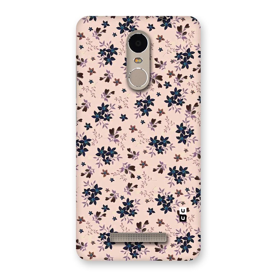 Blue Peach Floral Back Case for Xiaomi Redmi Note 3