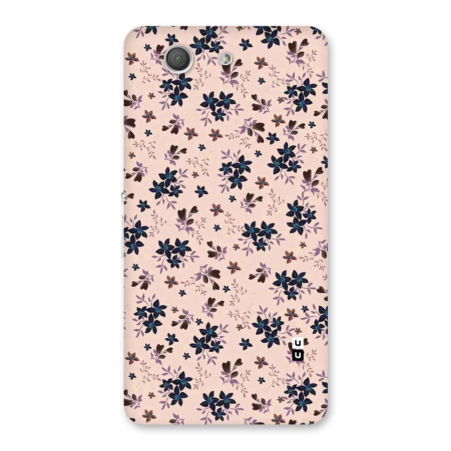Blue Peach Floral Back Case for Xperia Z3 Compact