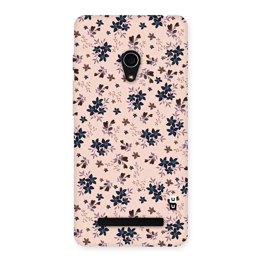 Blue Peach Floral Back Case for Zenfone 5