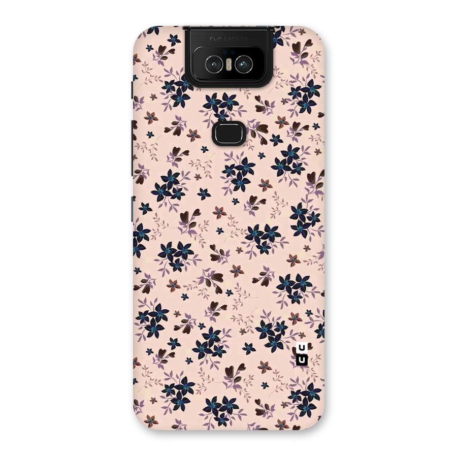 Blue Peach Floral Back Case for Zenfone 6z