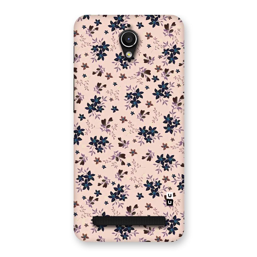 Blue Peach Floral Back Case for Zenfone Go