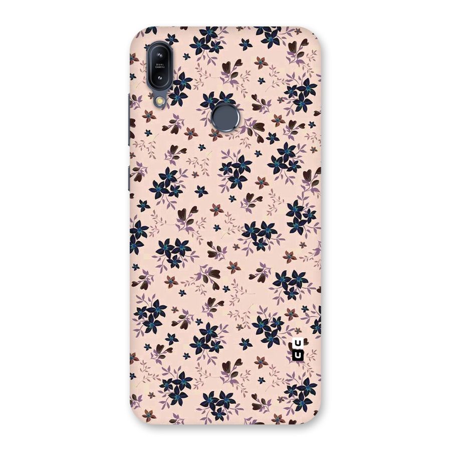 Blue Peach Floral Back Case for Zenfone Max M2
