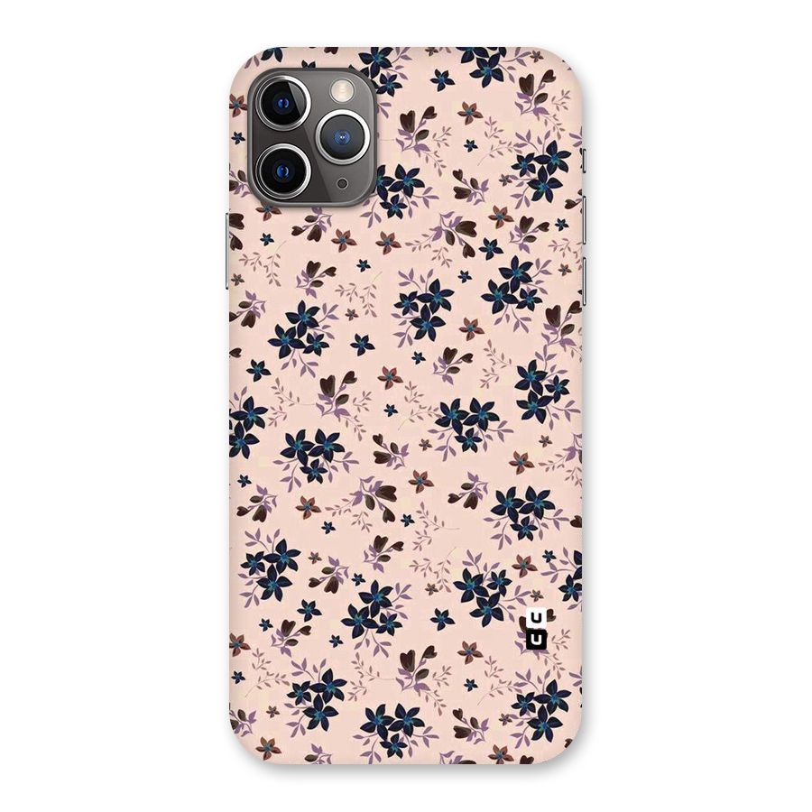 Blue Peach Floral Back Case for iPhone 11 Pro Max