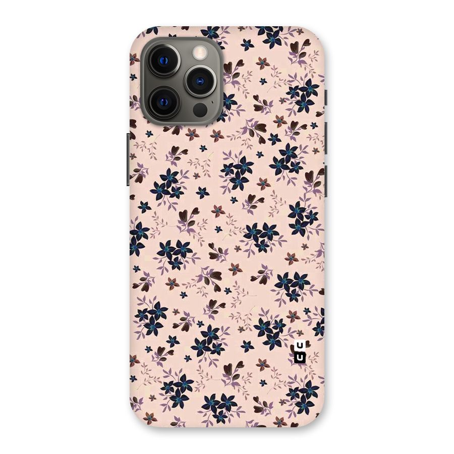 Blue Peach Floral Back Case for iPhone 12 Pro Max