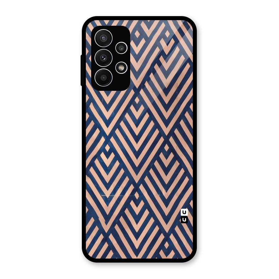 Blue Peach Glass Back Case for Galaxy A23
