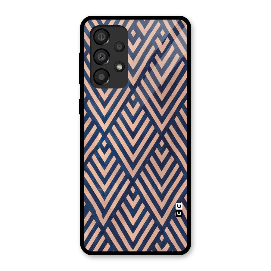 Blue Peach Glass Back Case for Galaxy A33 5G