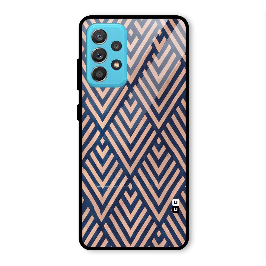 Blue Peach Glass Back Case for Galaxy A52