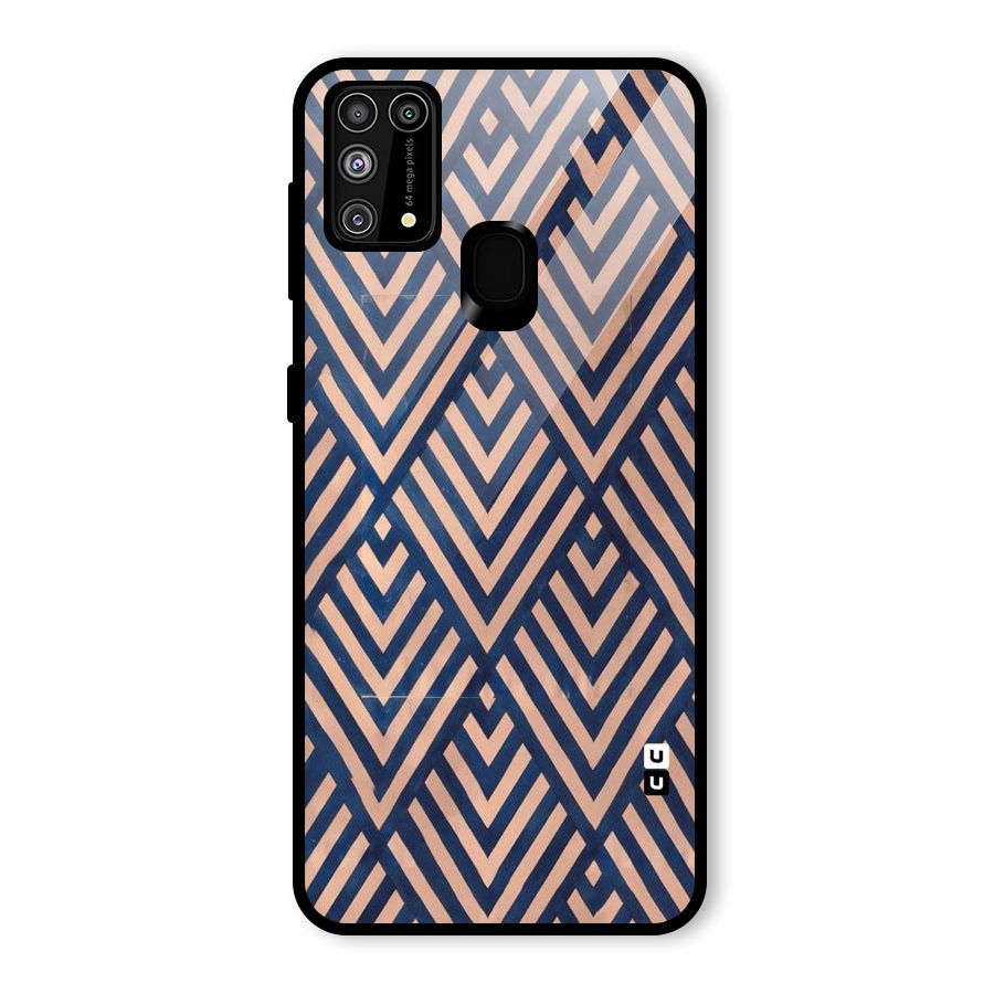 Blue Peach Glass Back Case for Galaxy F41