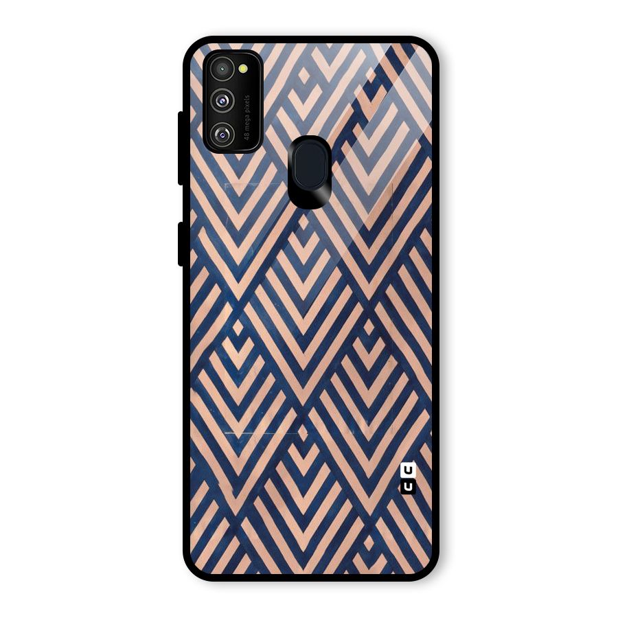 Blue Peach Glass Back Case for Galaxy M30s