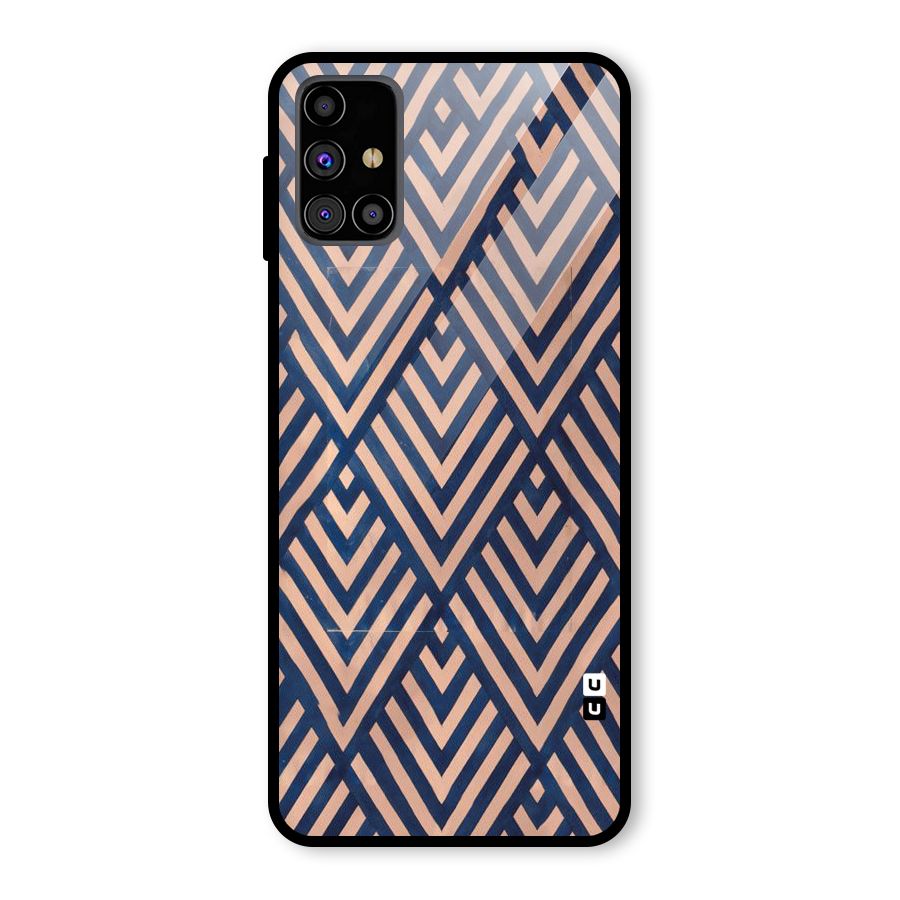 Blue Peach Glass Back Case for Galaxy M31s
