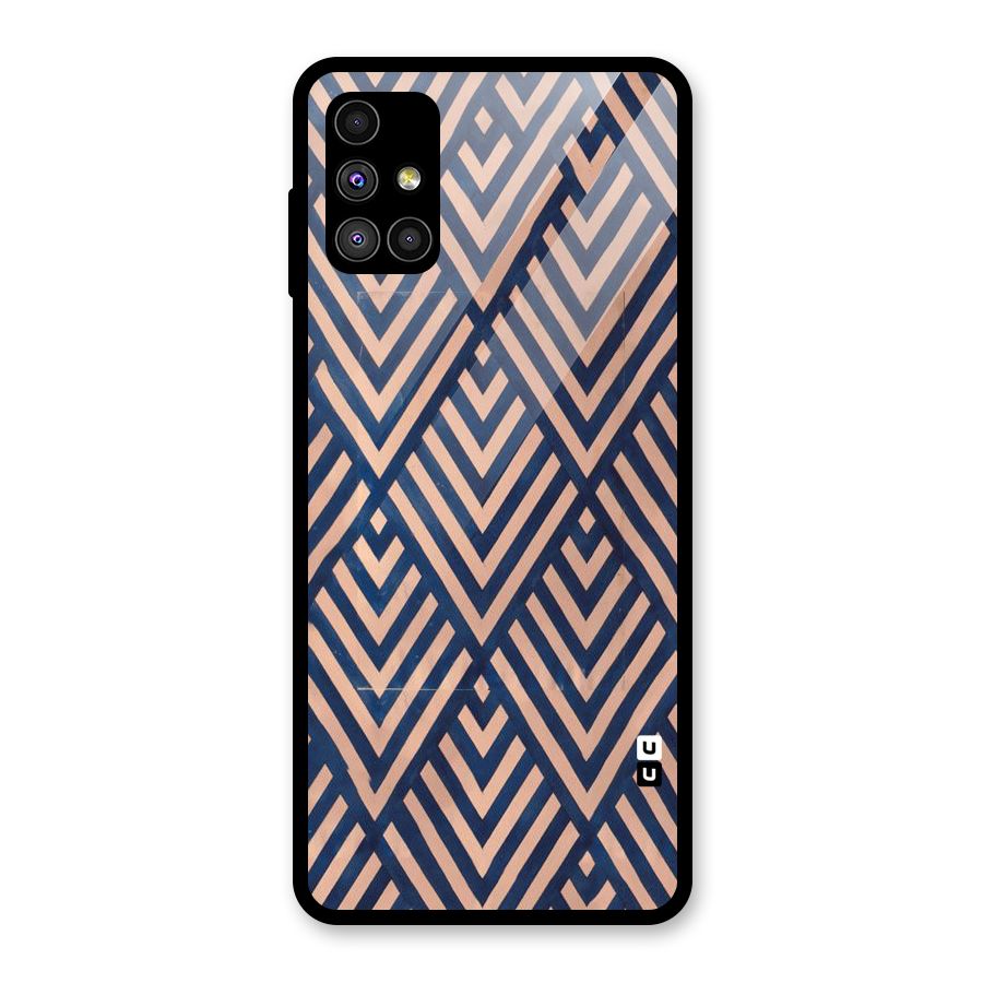 Blue Peach Glass Back Case for Galaxy M51