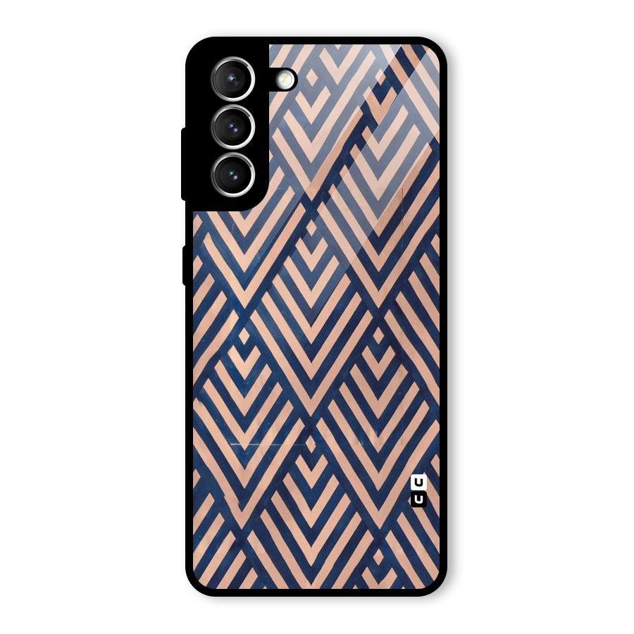 Blue Peach Glass Back Case for Galaxy S21 5G