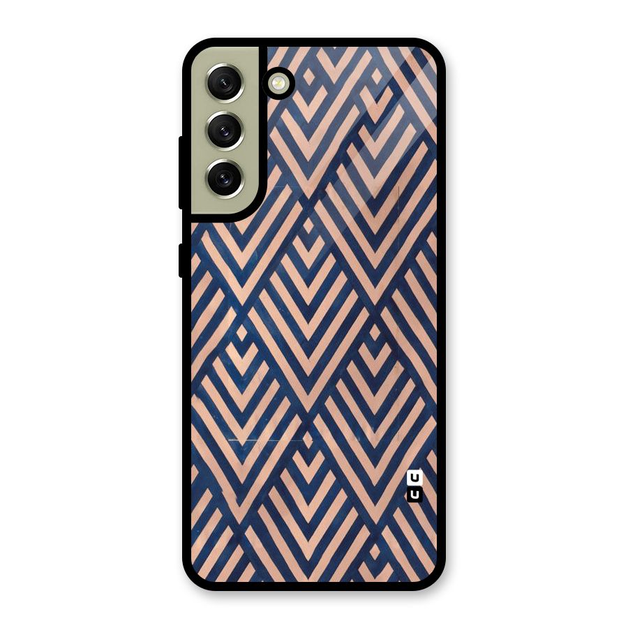 Blue Peach Glass Back Case for Galaxy S21 FE 5G