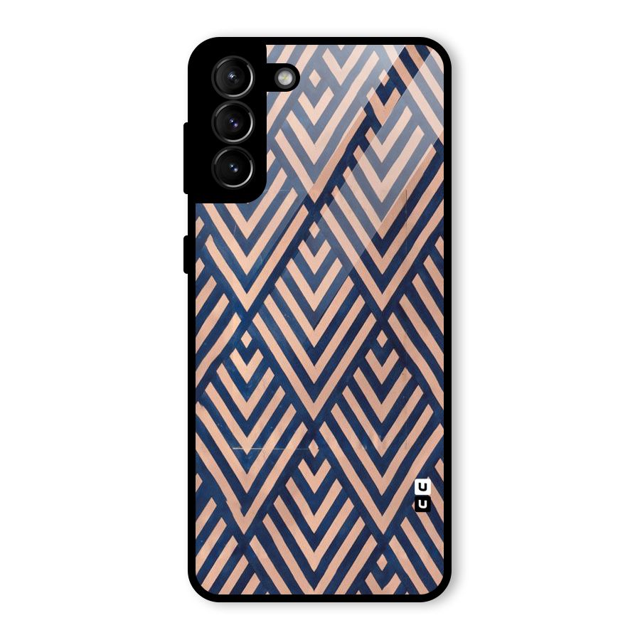 Blue Peach Glass Back Case for Galaxy S21 Plus