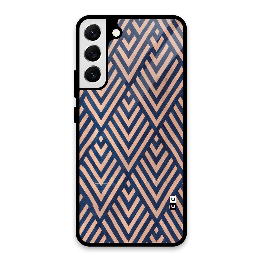 Blue Peach Glass Back Case for Galaxy S22 Plus 5G