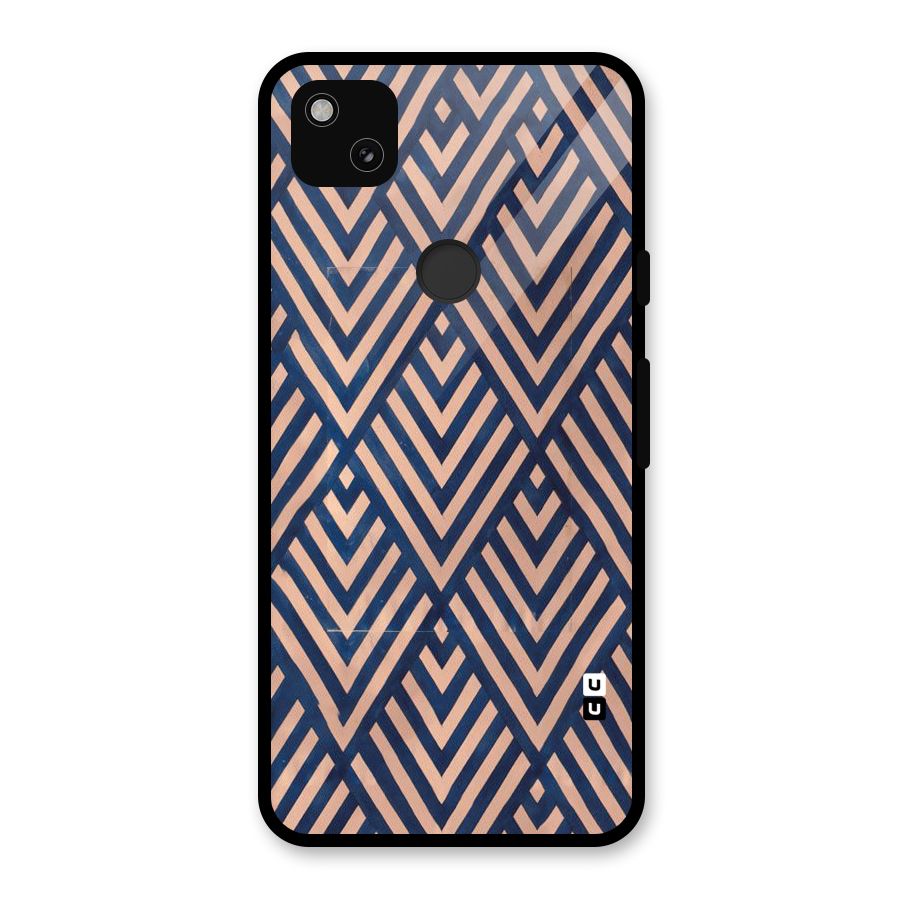 Blue Peach Glass Back Case for Google Pixel 4a