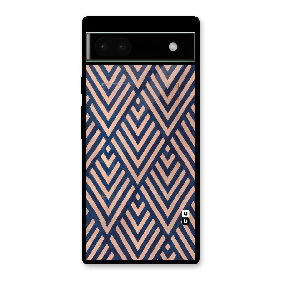 Blue Peach Glass Back Case for Google Pixel 6a