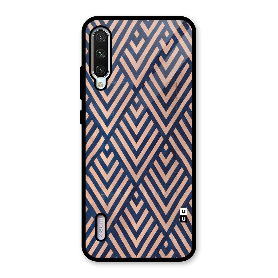 Blue Peach Glass Back Case for Mi A3