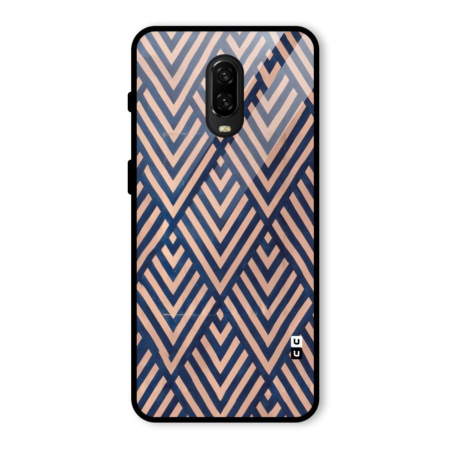 Blue Peach Glass Back Case for OnePlus 6T