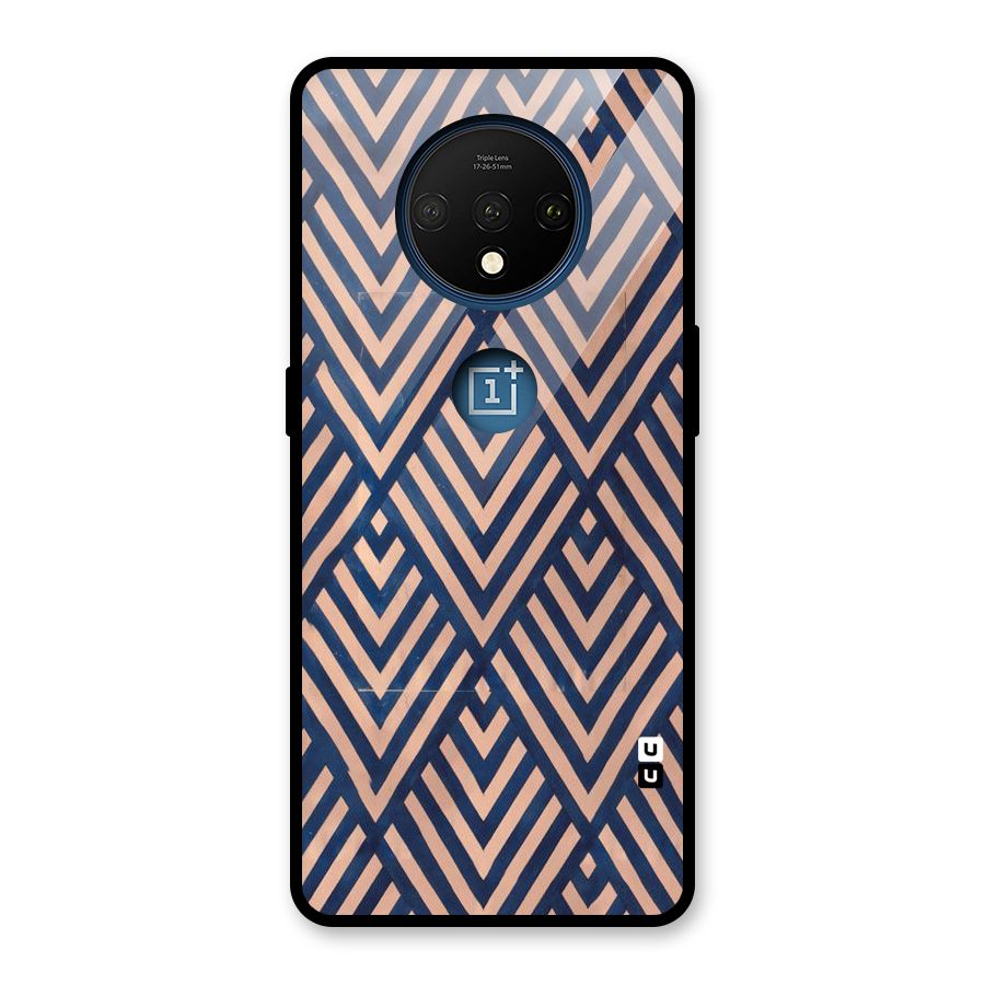 Blue Peach Glass Back Case for OnePlus 7T