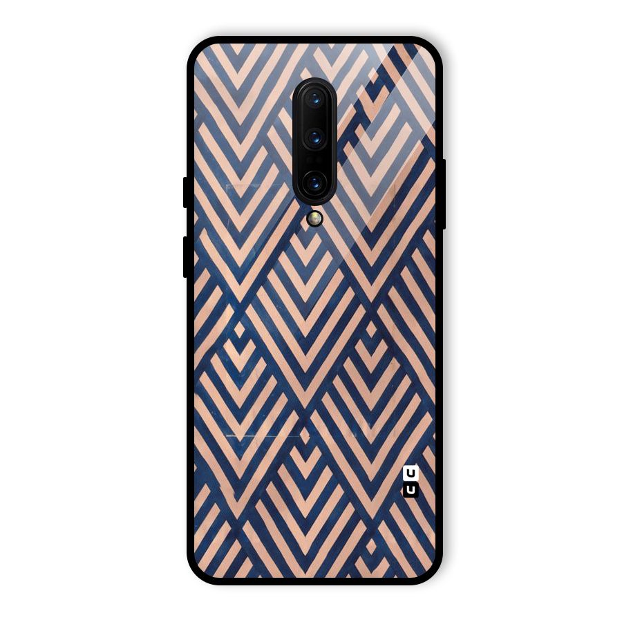 Blue Peach Glass Back Case for OnePlus 7 Pro