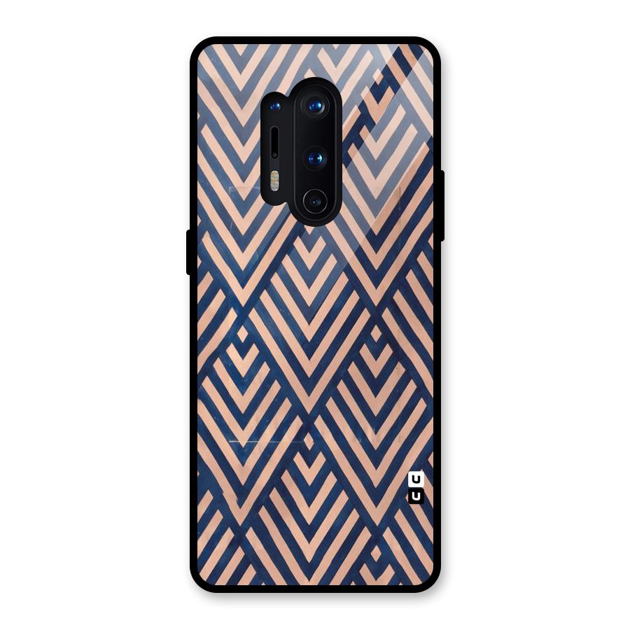 Blue Peach Glass Back Case for OnePlus 8 Pro