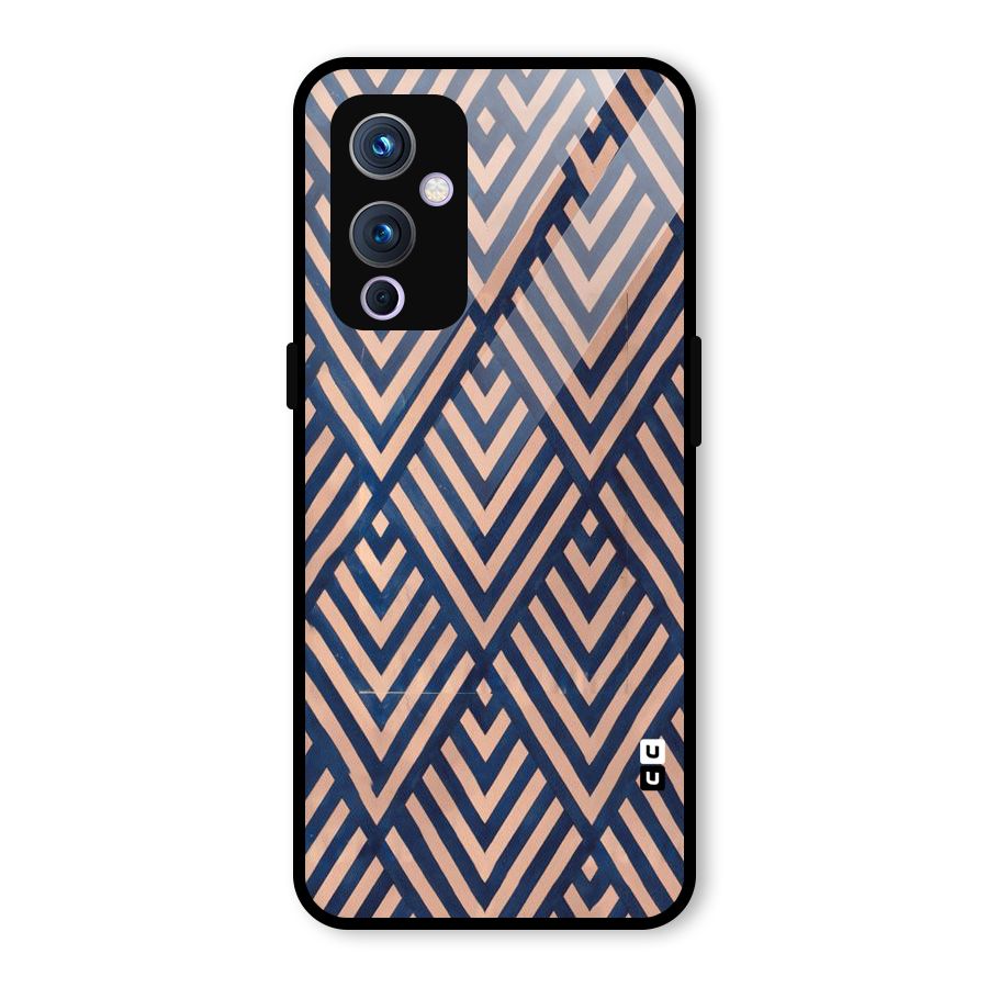 Blue Peach Glass Back Case for OnePlus 9