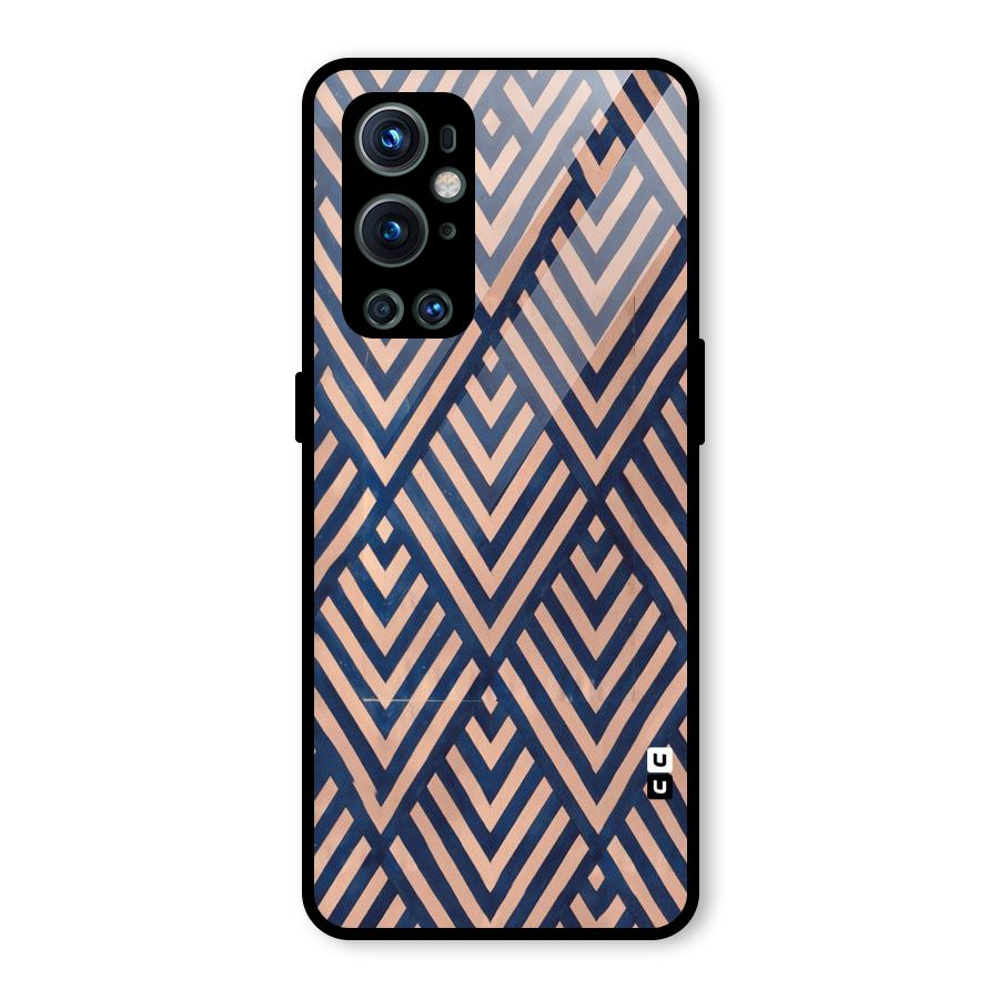 Blue Peach Glass Back Case for OnePlus 9 Pro