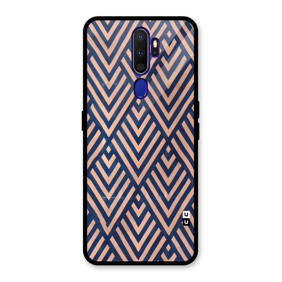Blue Peach Glass Back Case for Oppo A9 (2020)