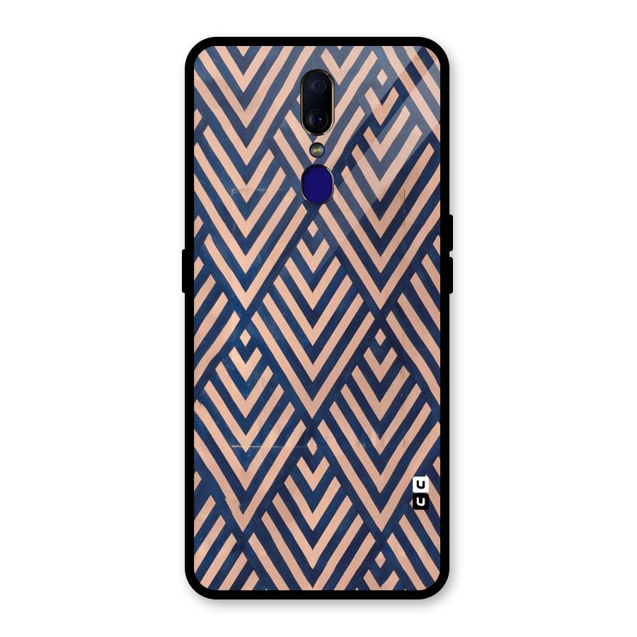 Blue Peach Glass Back Case for Oppo F11