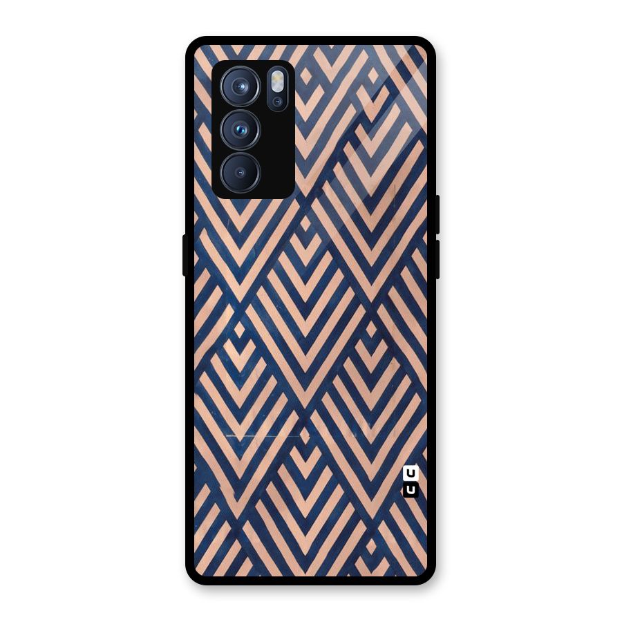 Blue Peach Glass Back Case for Oppo Reno6 Pro 5G