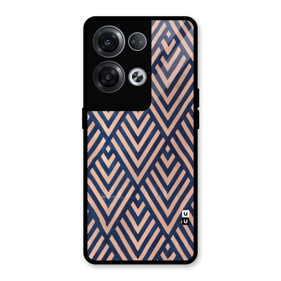Blue Peach Glass Back Case for Oppo Reno8 Pro 5G