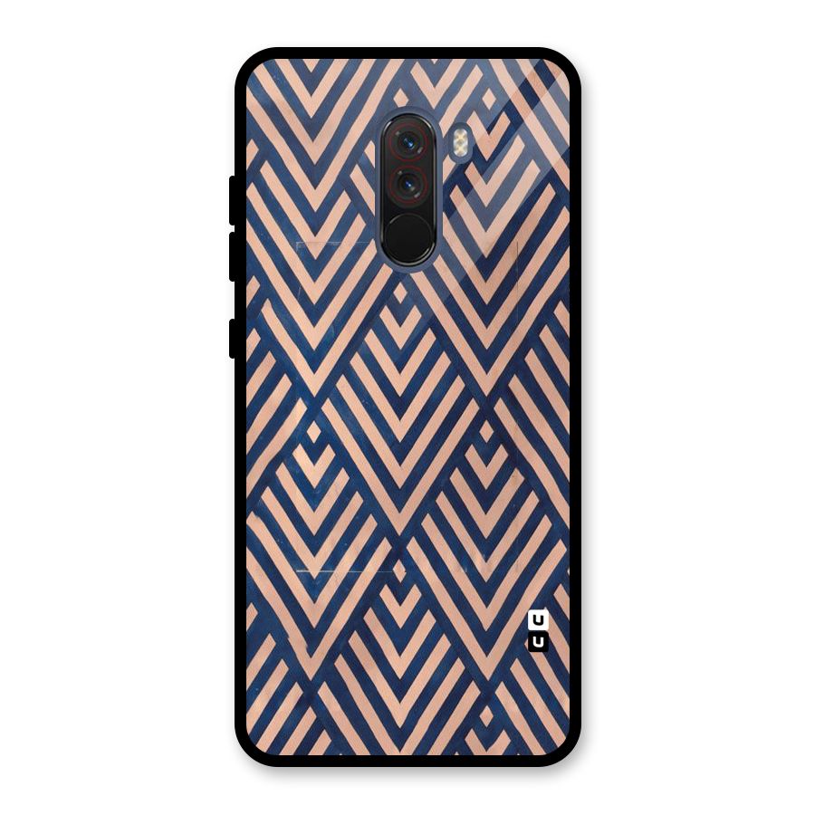 Blue Peach Glass Back Case for Poco F1