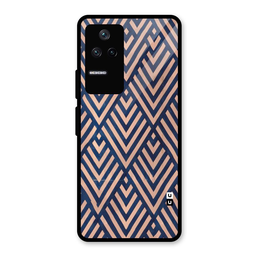 Blue Peach Glass Back Case for Poco F4 5G