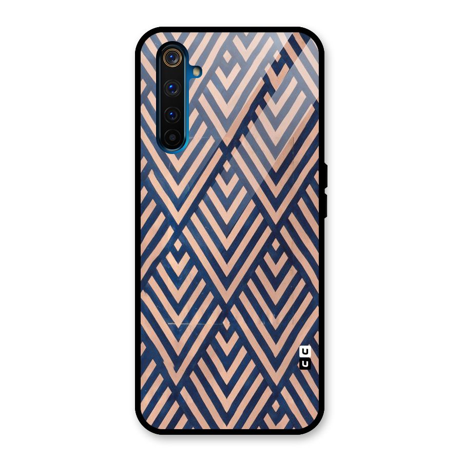 Blue Peach Glass Back Case for Realme 6 Pro