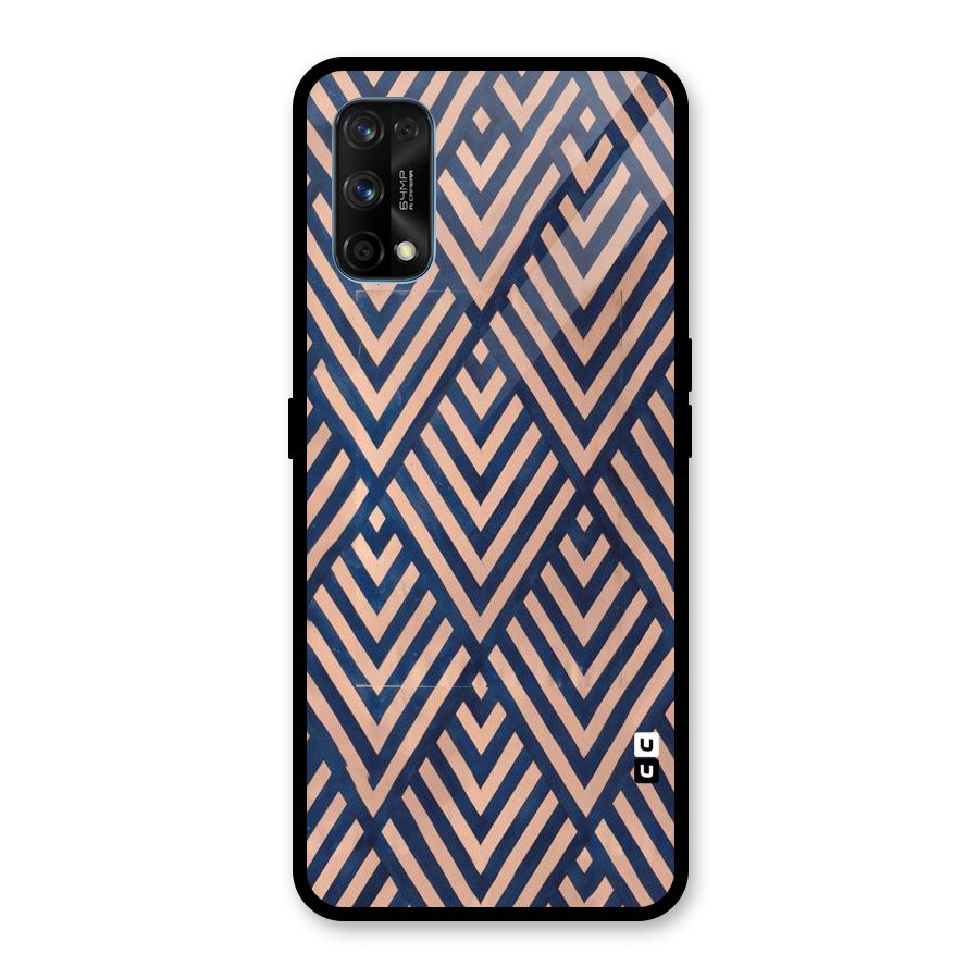 Blue Peach Glass Back Case for Realme 7 Pro