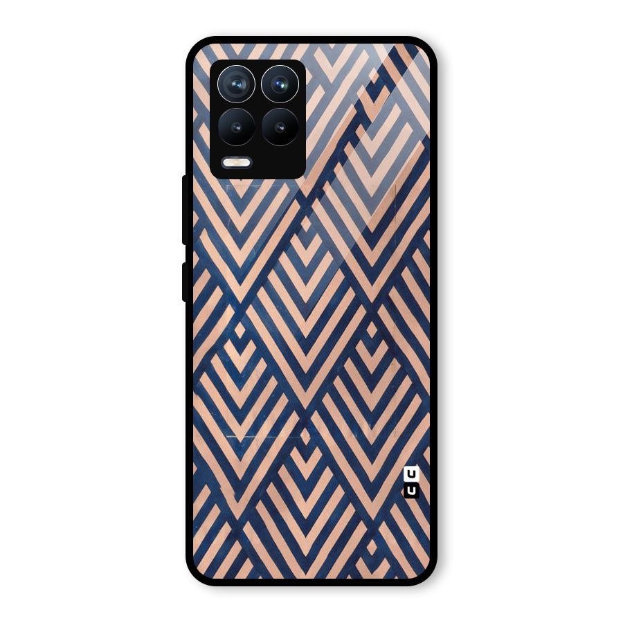 Blue Peach Glass Back Case for Realme 8