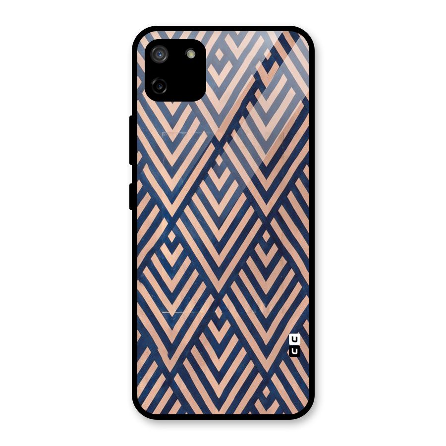 Blue Peach Glass Back Case for Realme C11