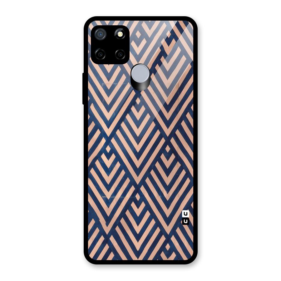 Blue Peach Glass Back Case for Realme C12