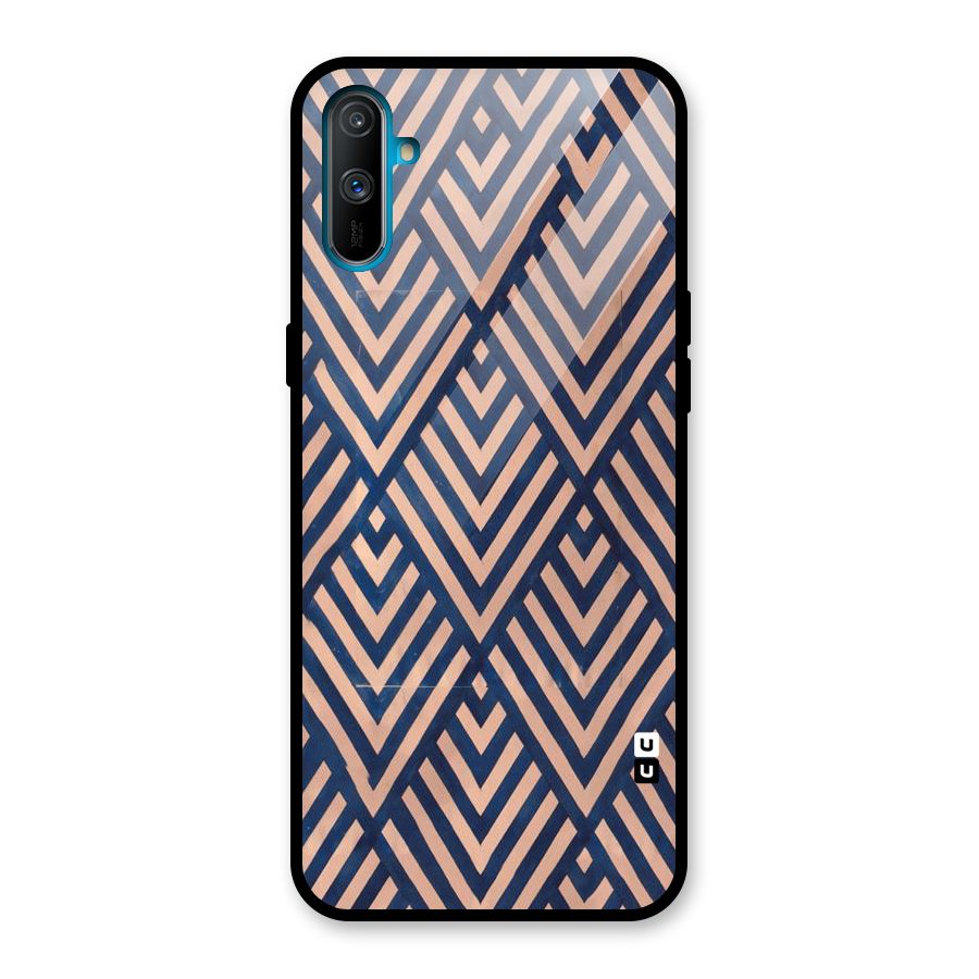 Blue Peach Glass Back Case for Realme C3