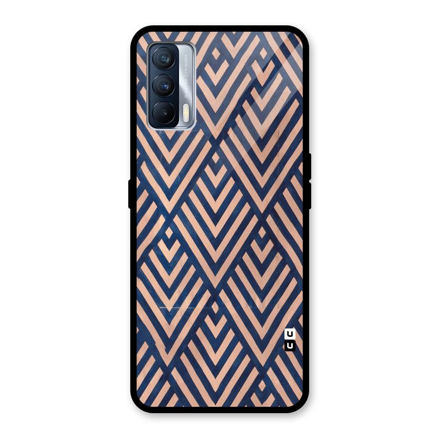 Blue Peach Glass Back Case for Realme X7